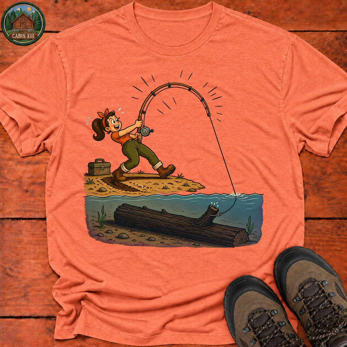 The Big One T-Shirt — Heather Orange