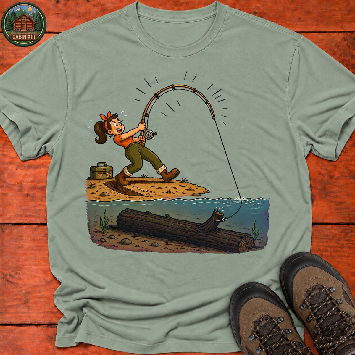 The Big One T-Shirt — Sage
