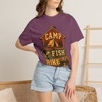 Camp Fish Hike — Vintage Trailhead Sign Outdoor Tee