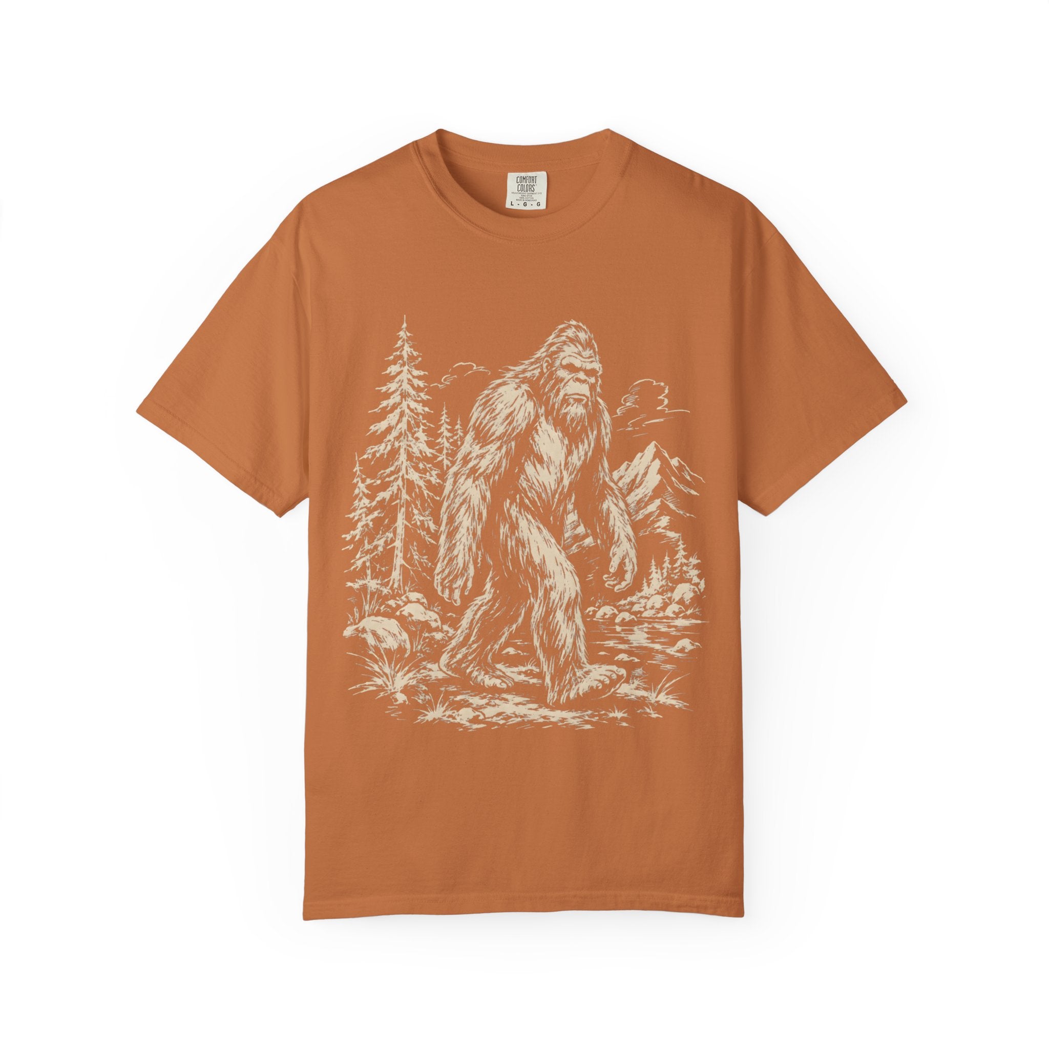 Bigfoot — Vintage Sasquatch Wilderness Sketch Tee