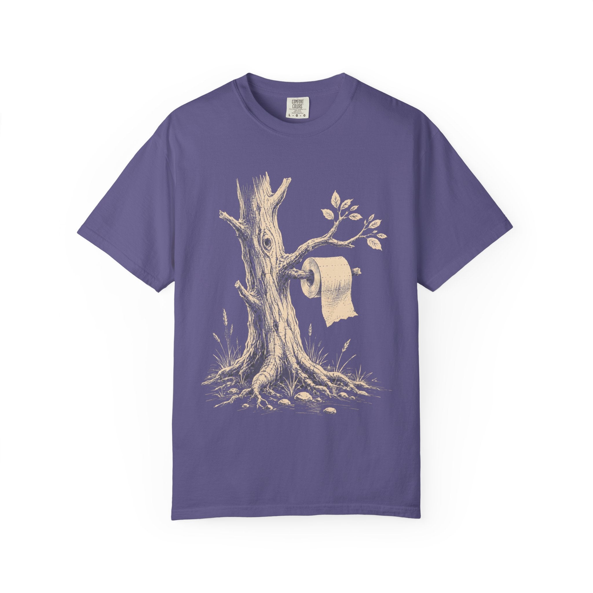 Toilet Tree — Funny Camping Outdoor Humor Sketch Tee