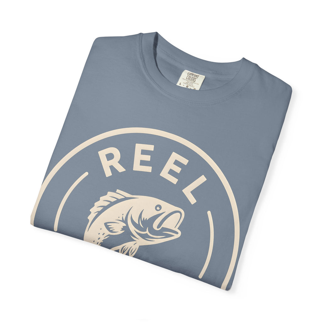 Reel Good Times — Vintage Fishing Badge Tee