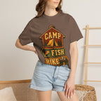 Camp Fish Hike — Vintage Trailhead Sign Outdoor Tee