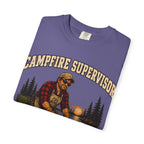 Campfire Supervisor Add Another Log — Funny Camping Dad Tee