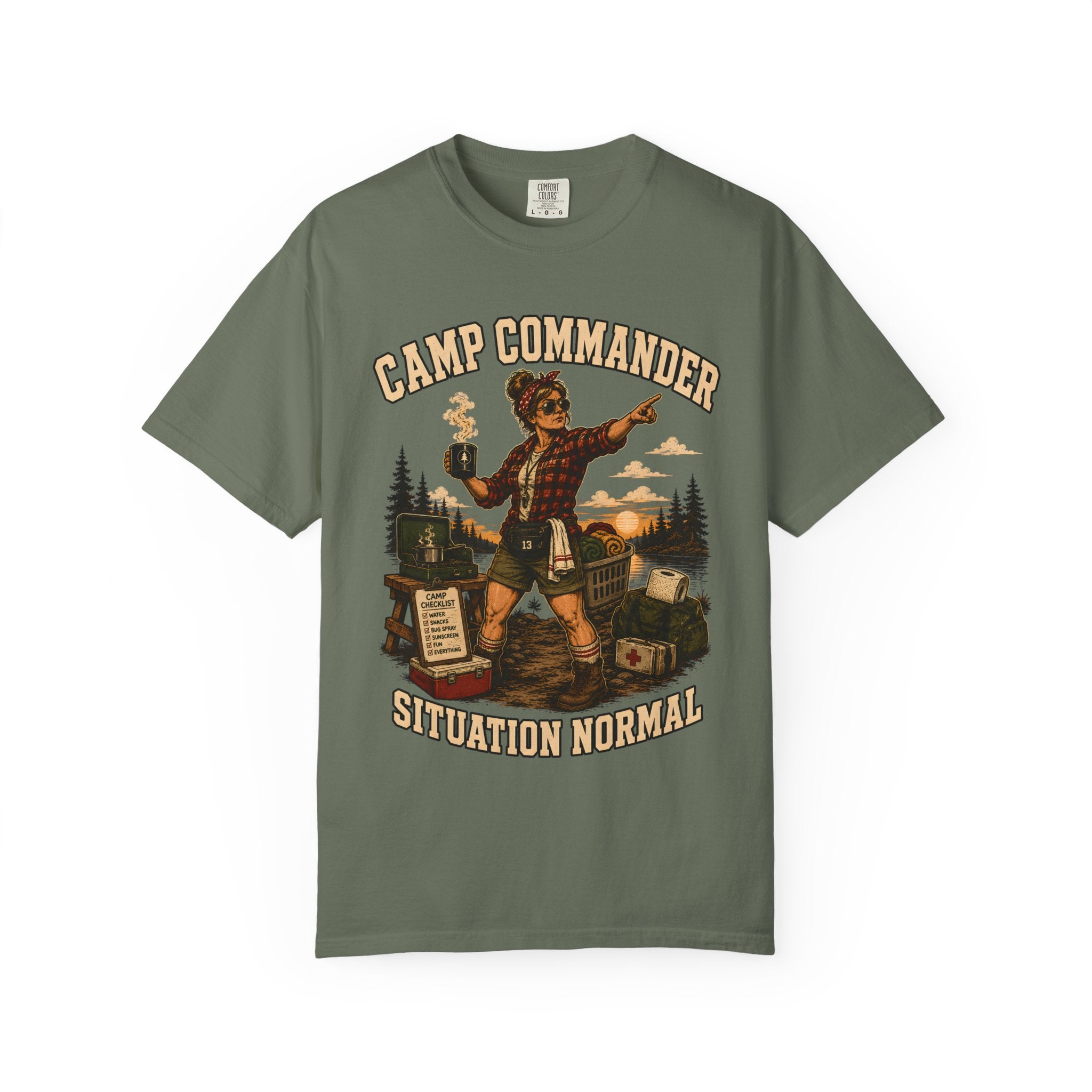 Camp Commander Situation Normal — Funny Camping Mom Tee