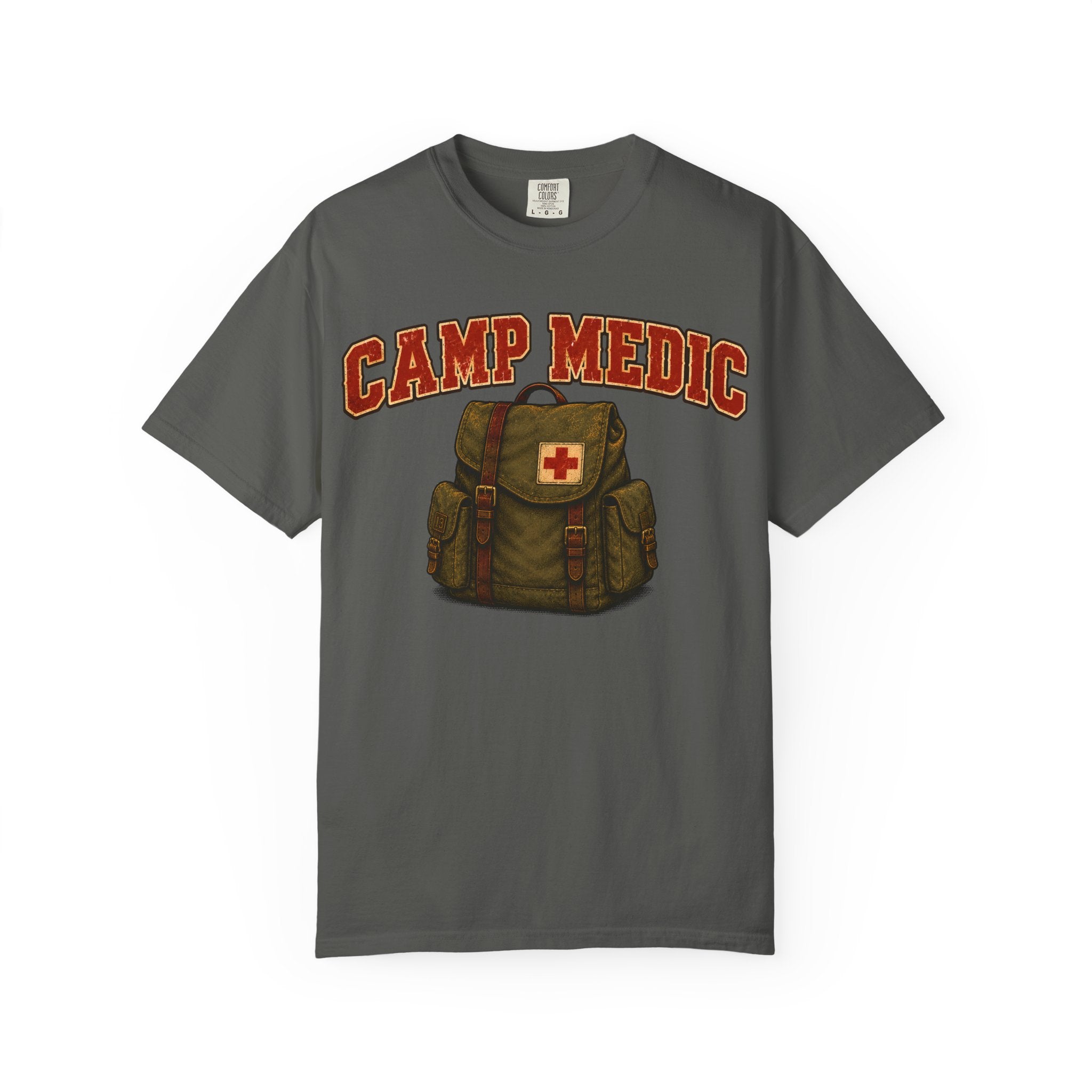 Camp Medic Funny Camping Shirt — Vintage Outdoor First Aid Tee