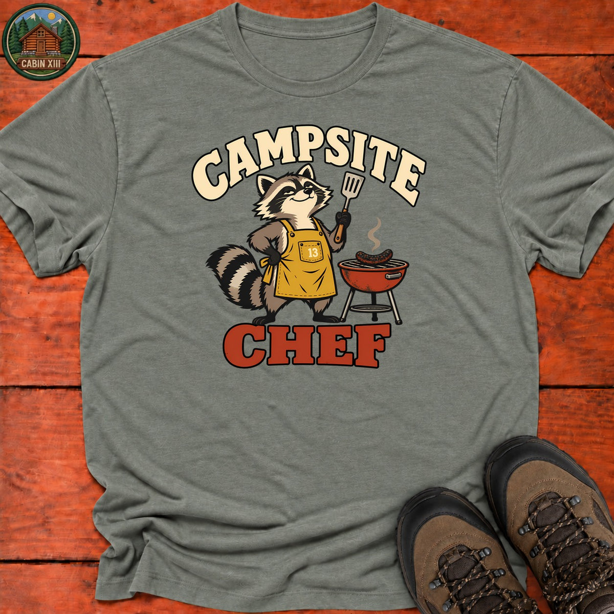 Animal Cookout T-Shirt — Heather Military Green
