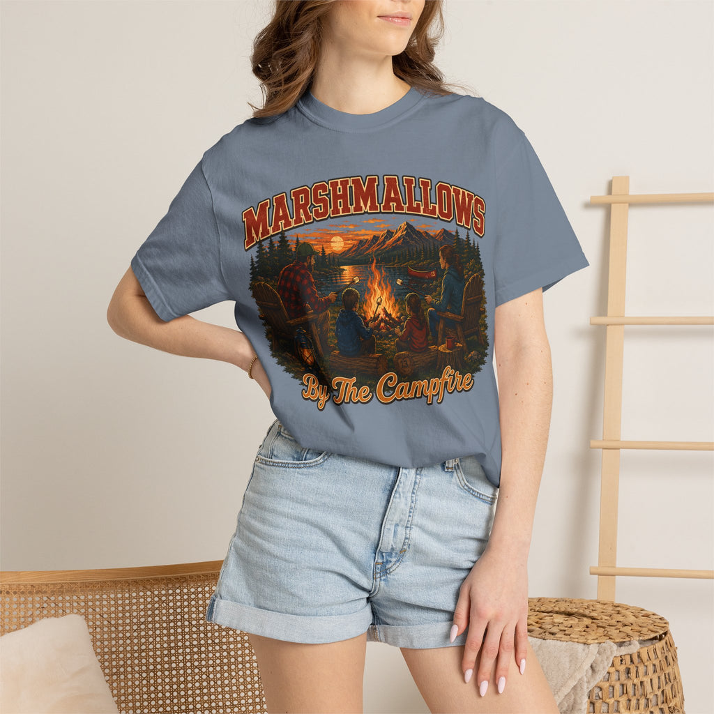 Marshmallows by the Campfire — Vintage Family Camping Tee