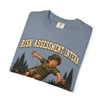 Risk Assessment Intern Looks Safe — Funny Camping Humor Tee