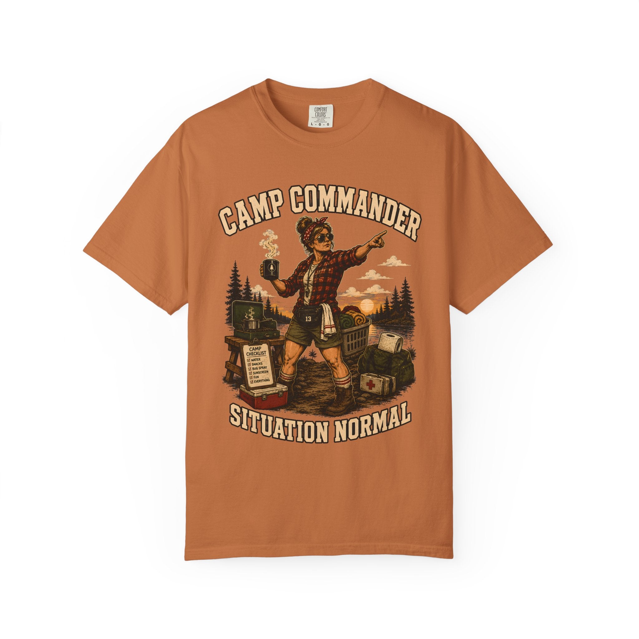 Camp Commander Situation Normal — Funny Camping Mom Tee