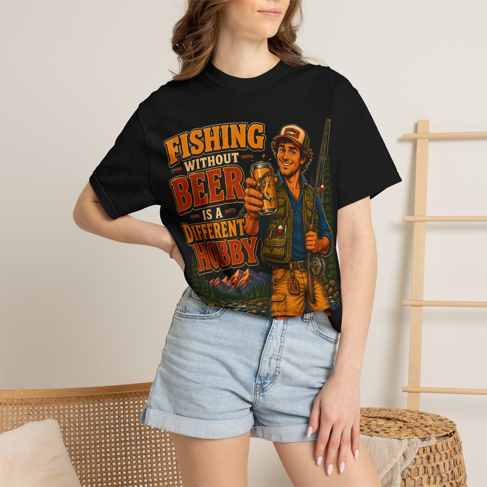 Fishing Without Beer Is a Different Hobby — Funny Fishing Tee
