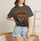 Sleeping Not Dead Just Checking the Eyelids for Leaks Funny Tee