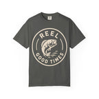 Reel Good Times — Vintage Fishing Badge Tee