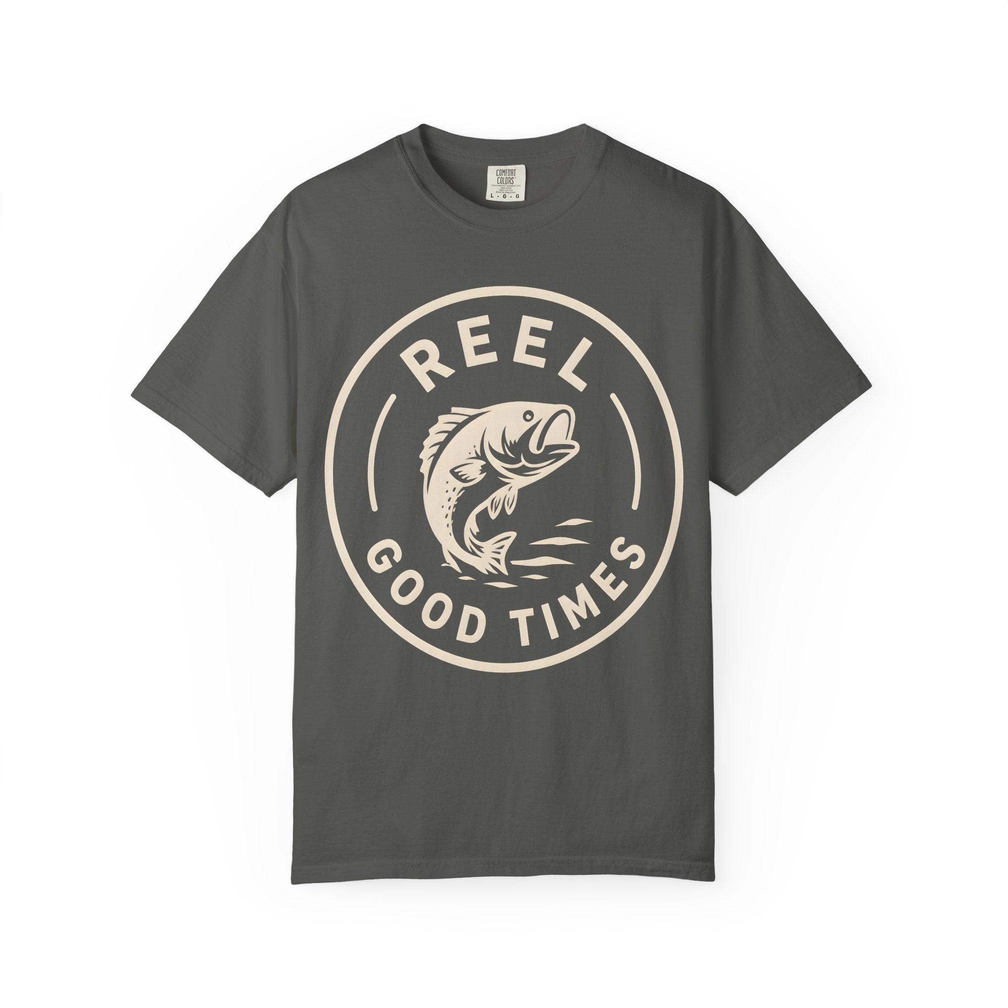 Reel Good Times — Vintage Fishing Badge Tee