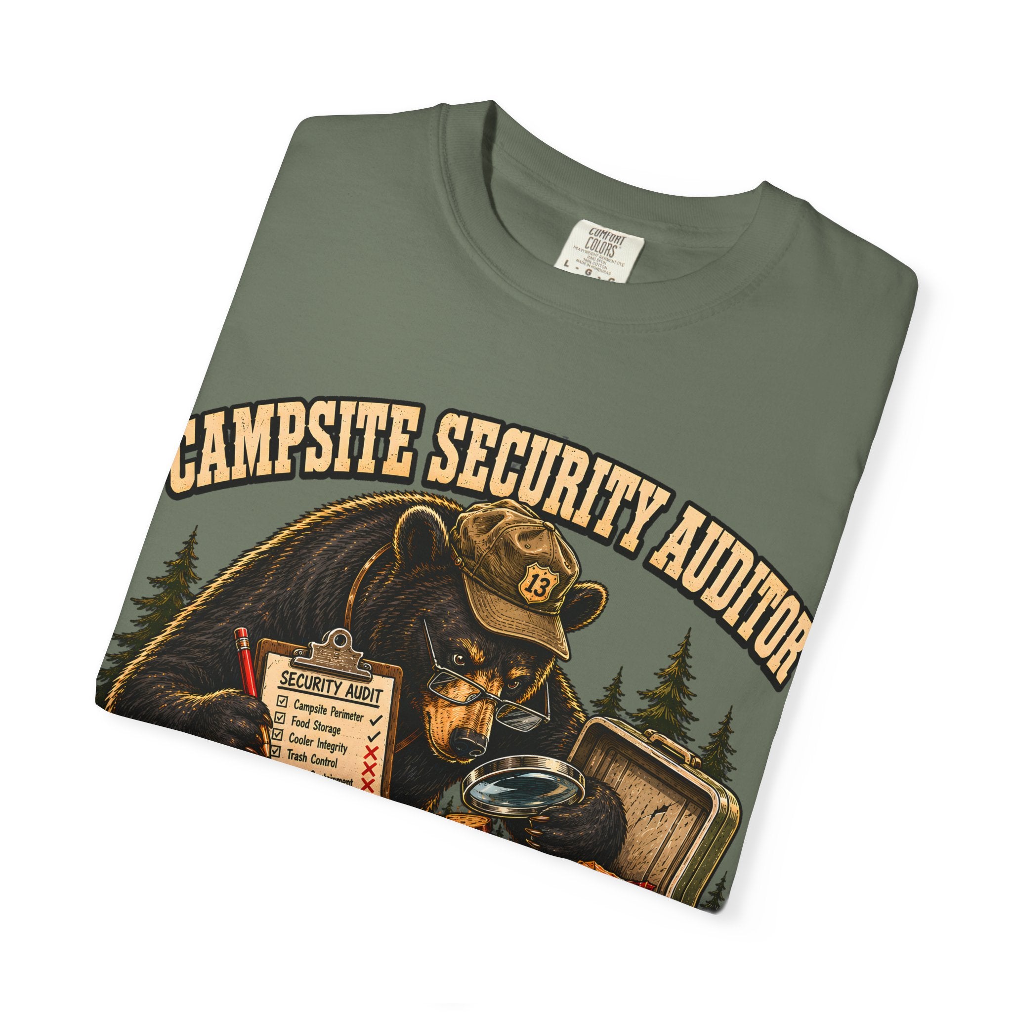 Campsite Security Auditor Failed — Funny Bear Camping Tee