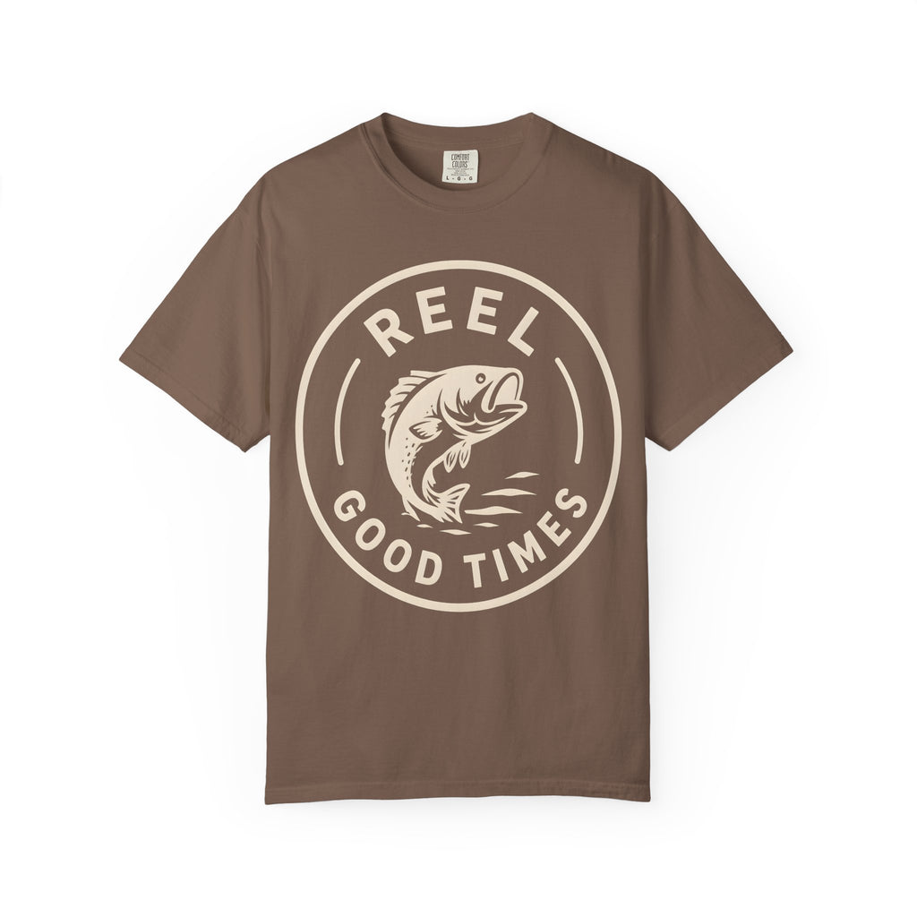 Reel Good Times — Vintage Fishing Badge Tee