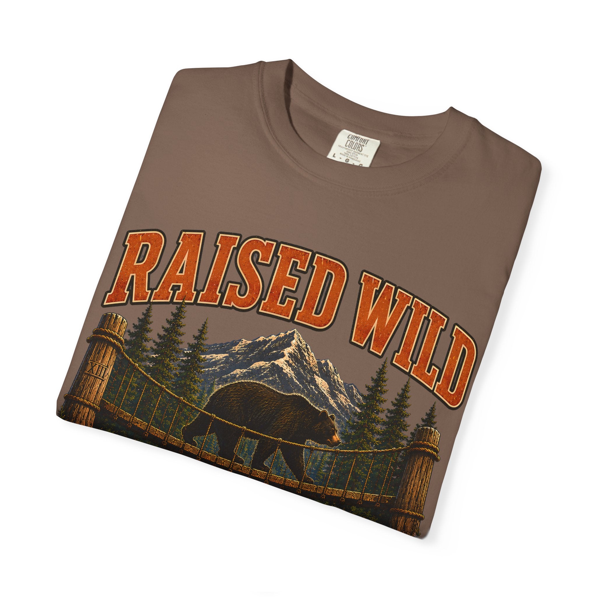 Raised Wild Vintage Outdoor Bear Shirt — Nature Graphic Tee