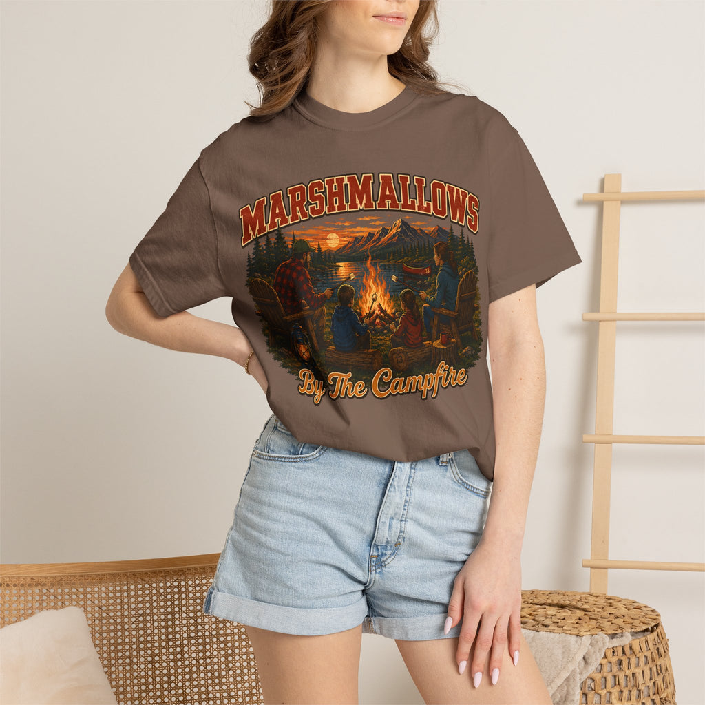 Marshmallows by the Campfire — Vintage Family Camping Tee
