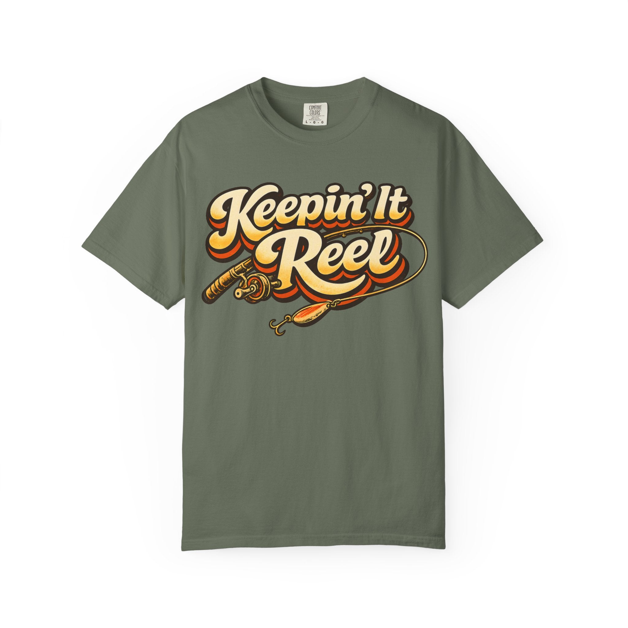 Keepin' It Reel — Retro Fishing Humor Tee