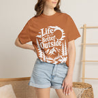 Life Is Better Outside Shirt — Vintage Outdoor Camping Tee