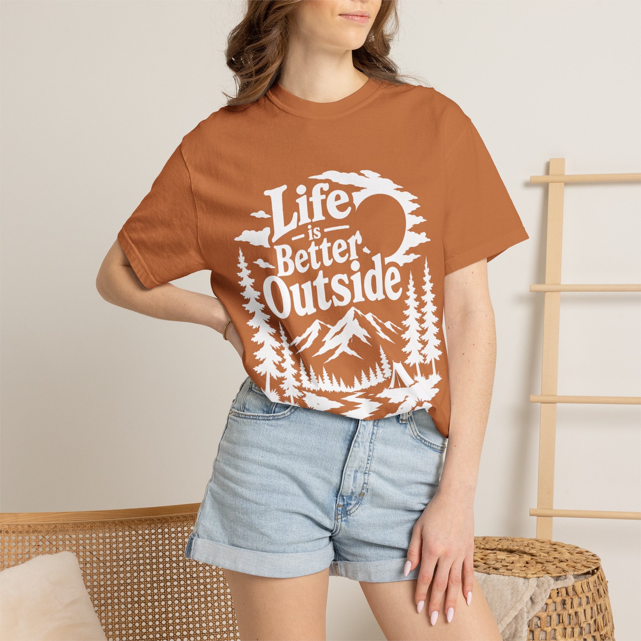 Life Is Better Outside Shirt — Vintage Outdoor Camping Tee