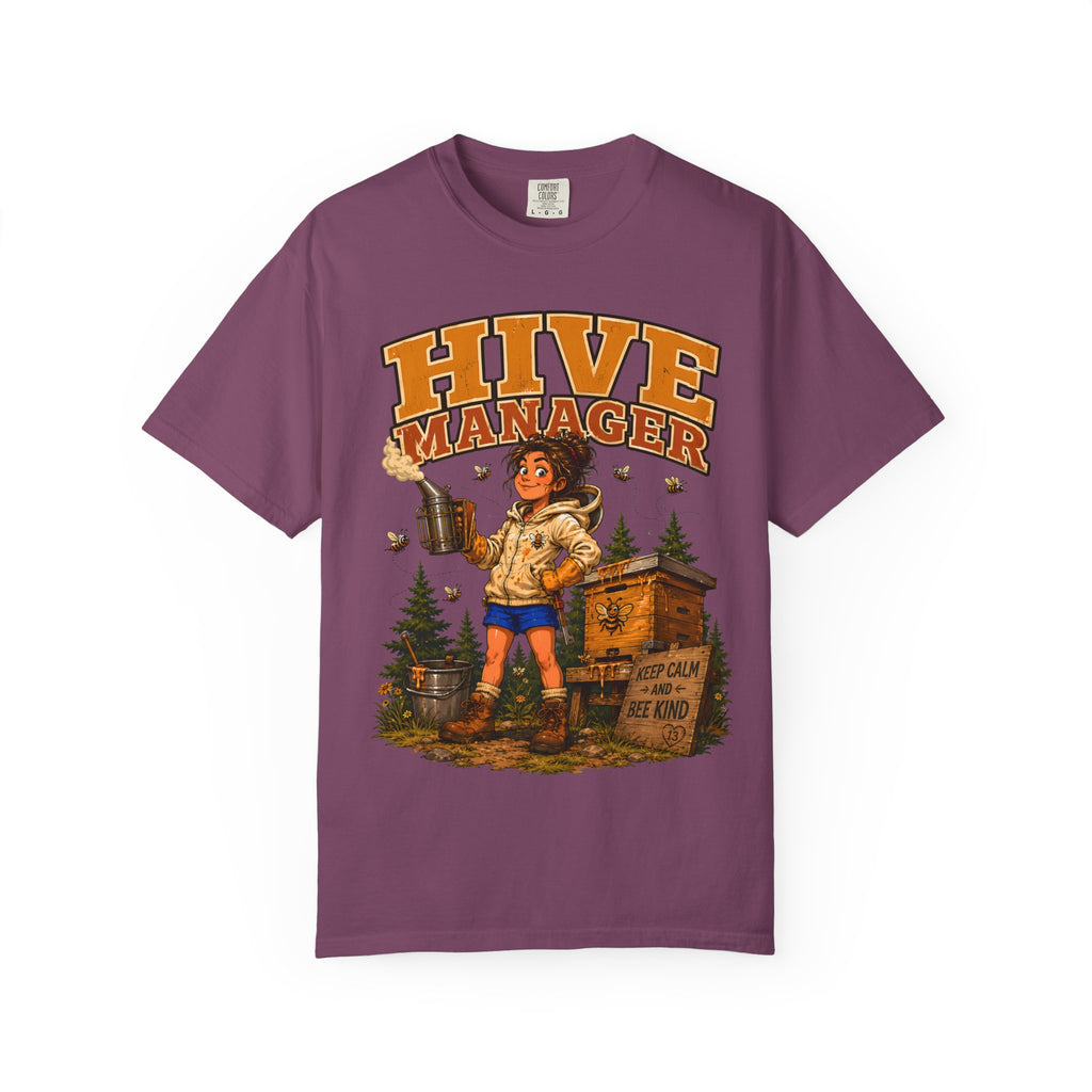 Hive Manager Funny Beekeeping Shirt — Keep Calm and Bee Kind Tee