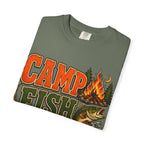 Camp Fish Hike — Vintage Outdoor Camping and Fishing Tee
