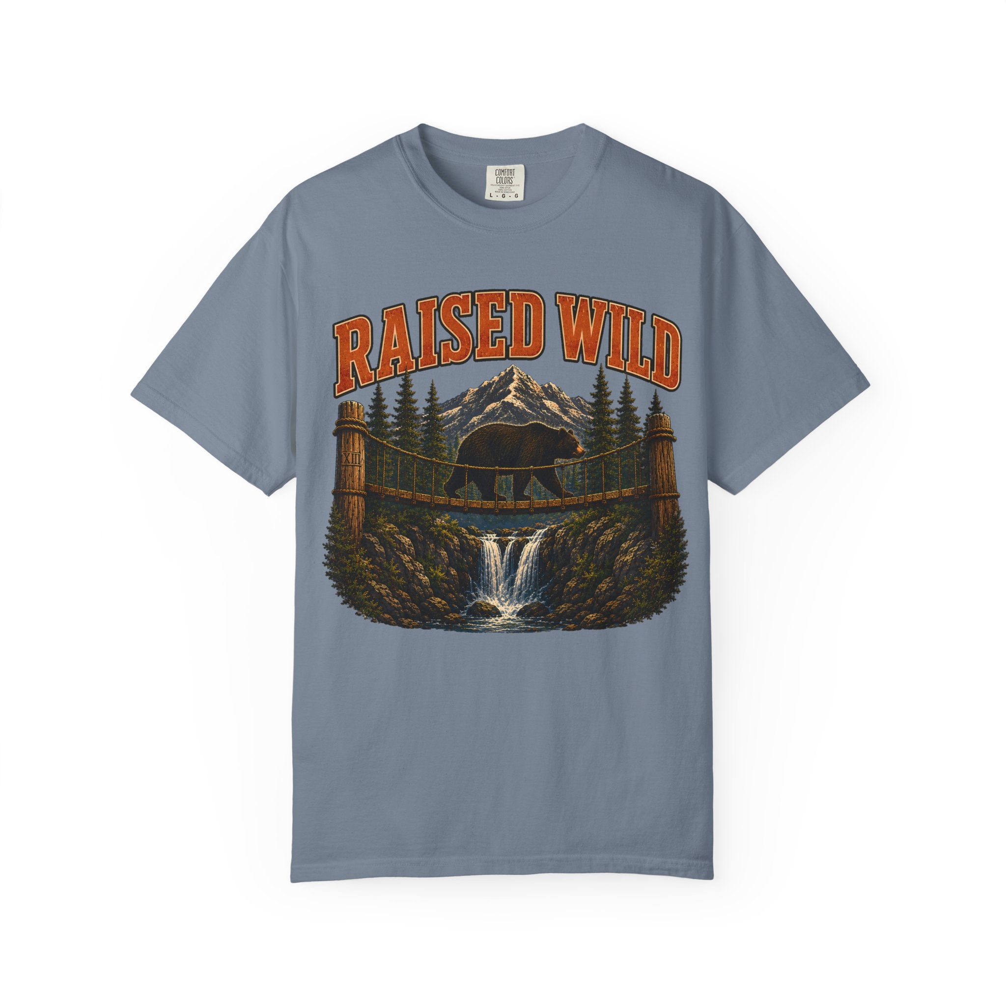 Raised Wild Vintage Outdoor Bear Shirt — Nature Graphic Tee