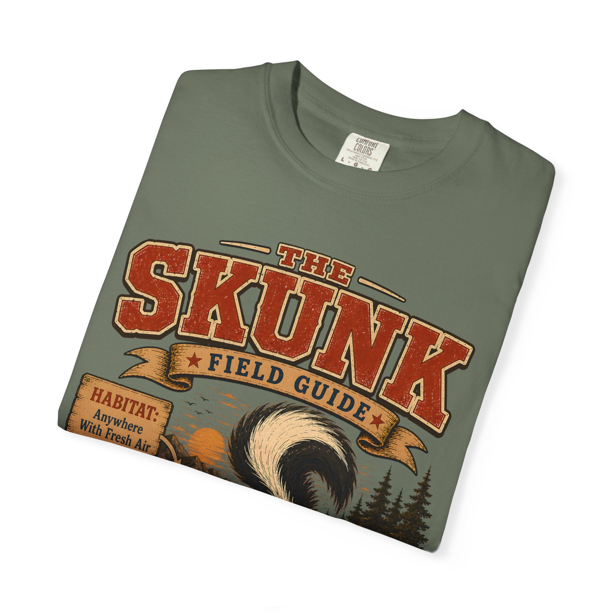 Skunk Field Guide - Biological Weapon Specialist Camping Tee