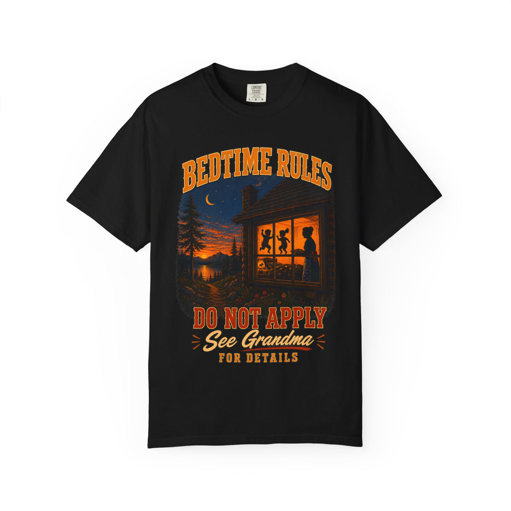 Bedtime Rules Do Not Apply See Grandma for Details — Camping Tee
