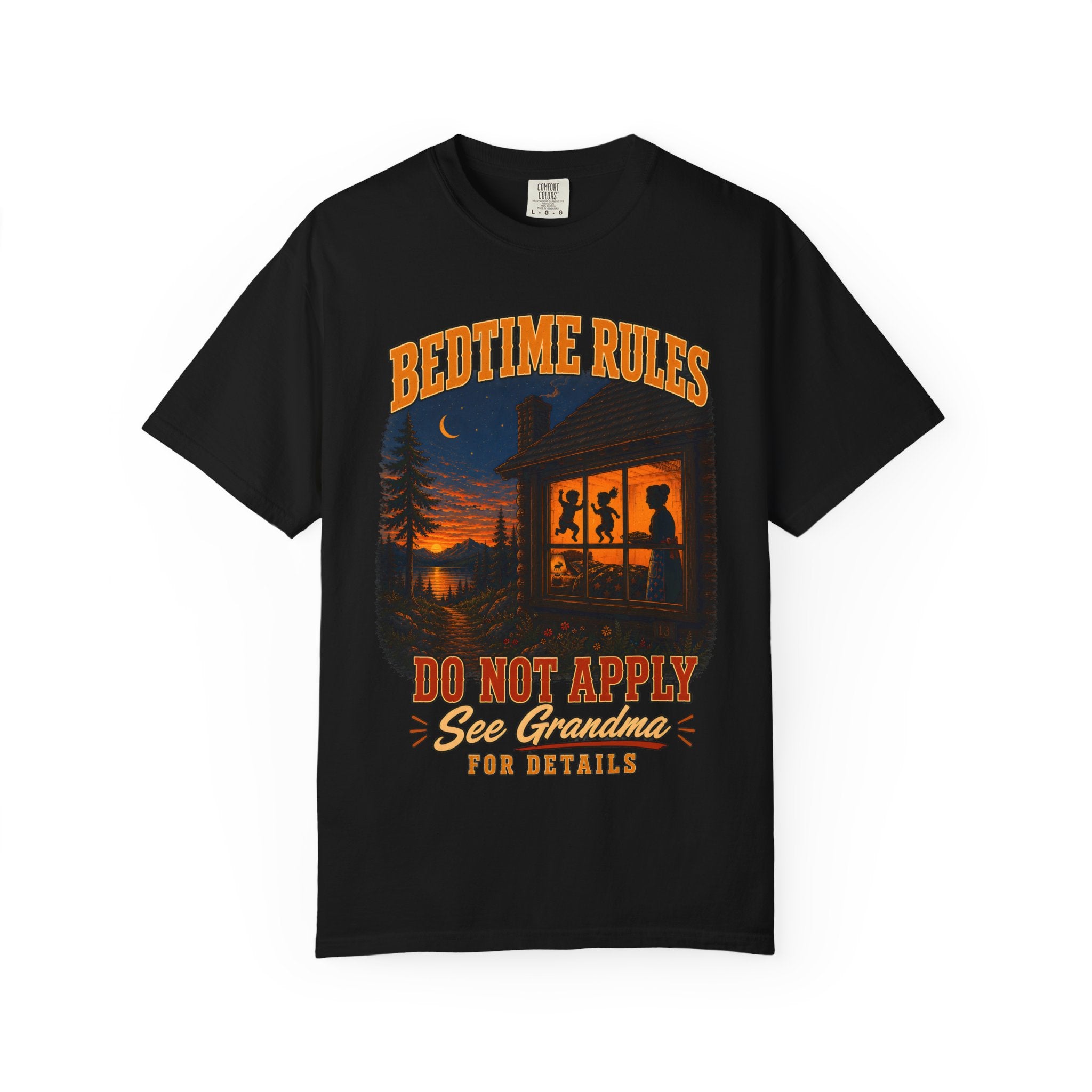 Bedtime Rules Do Not Apply See Grandma for Details — Camping Tee