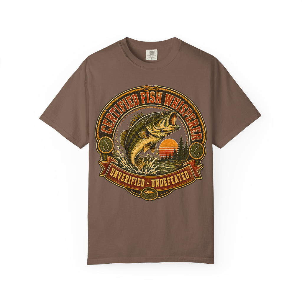 Certified Fish Whisperer Unverified Undefeated — Fishing Tee