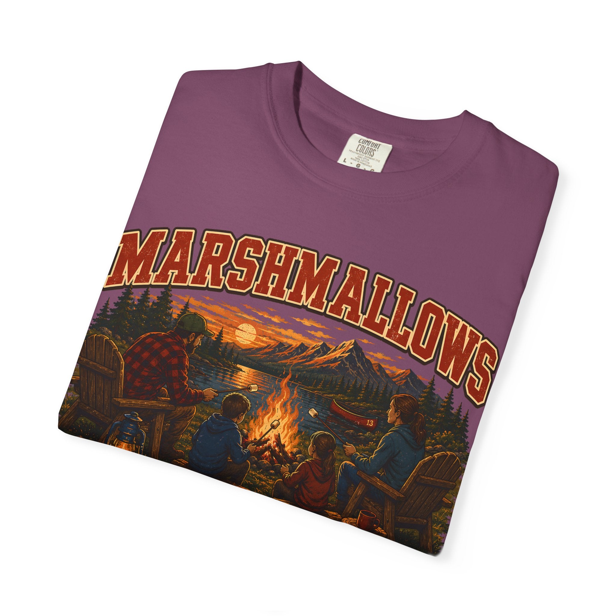 Marshmallows by the Campfire — Vintage Family Camping Tee