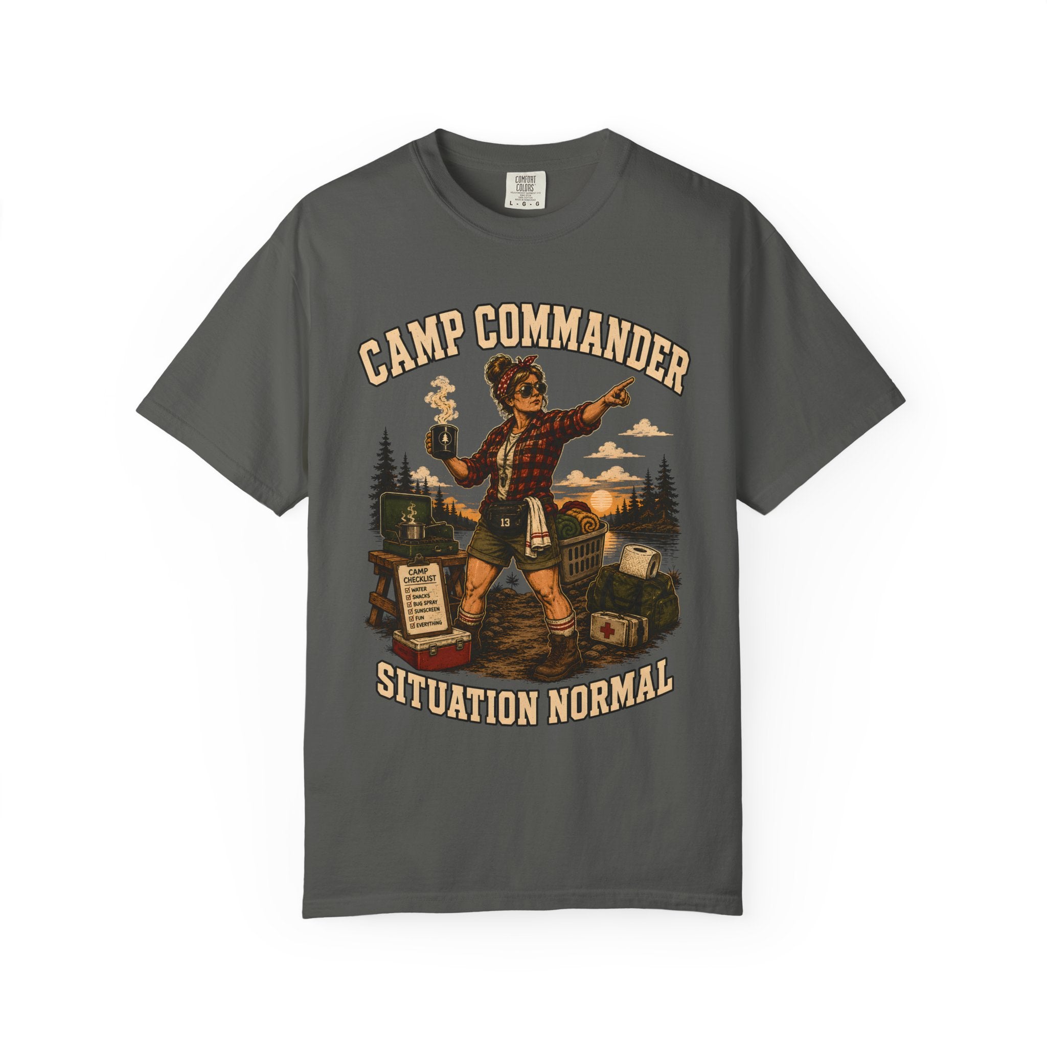 Camp Commander Situation Normal — Funny Camping Mom Tee
