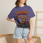 Sleeping Not Dead Just Checking the Eyelids for Leaks Funny Tee