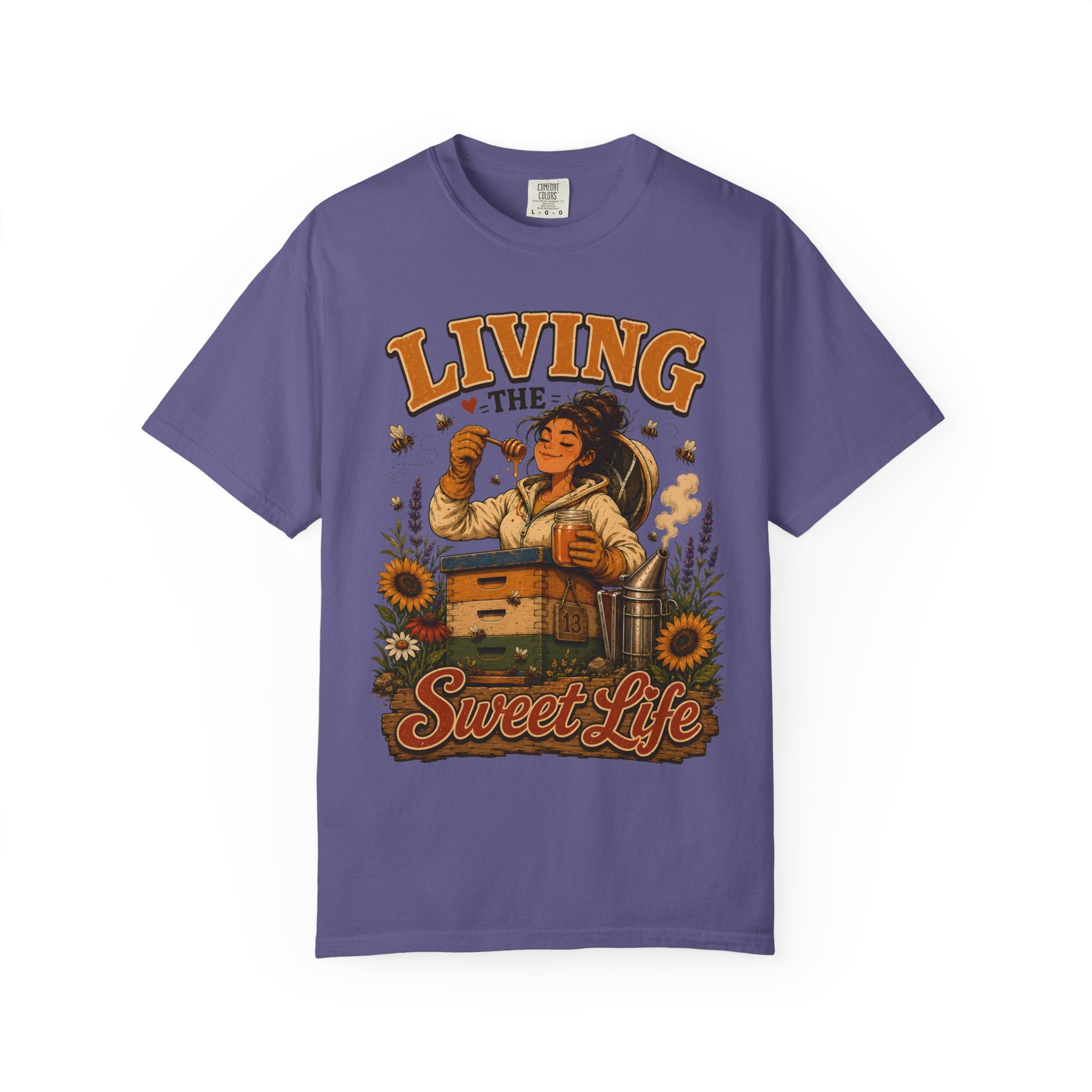 Living the Sweet Life Funny Beekeeping Shirt — Beekeeper Tee