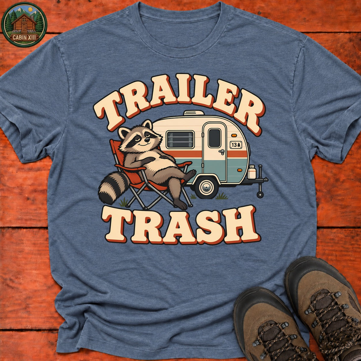 Trailer Trash T-Shirt — Heather Indigo