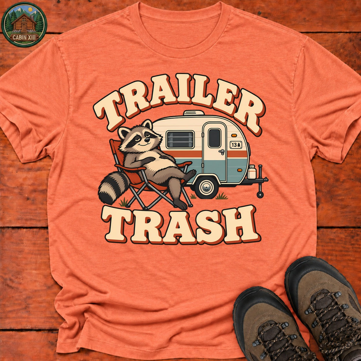 Trailer Trash T-Shirt — Heather Orange