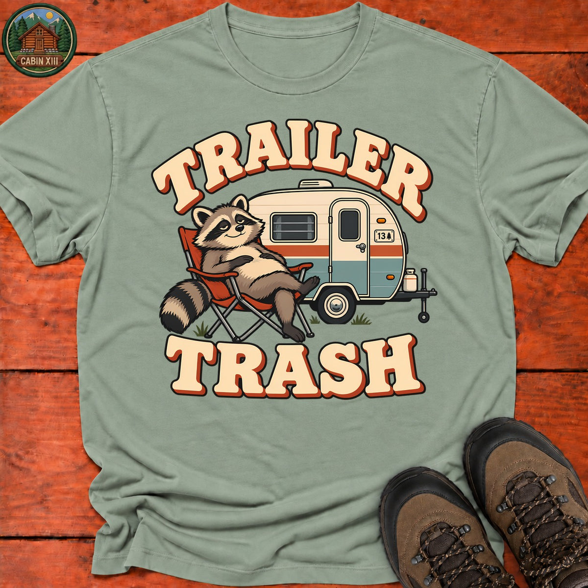 Trailer Trash T-Shirt — Sage
