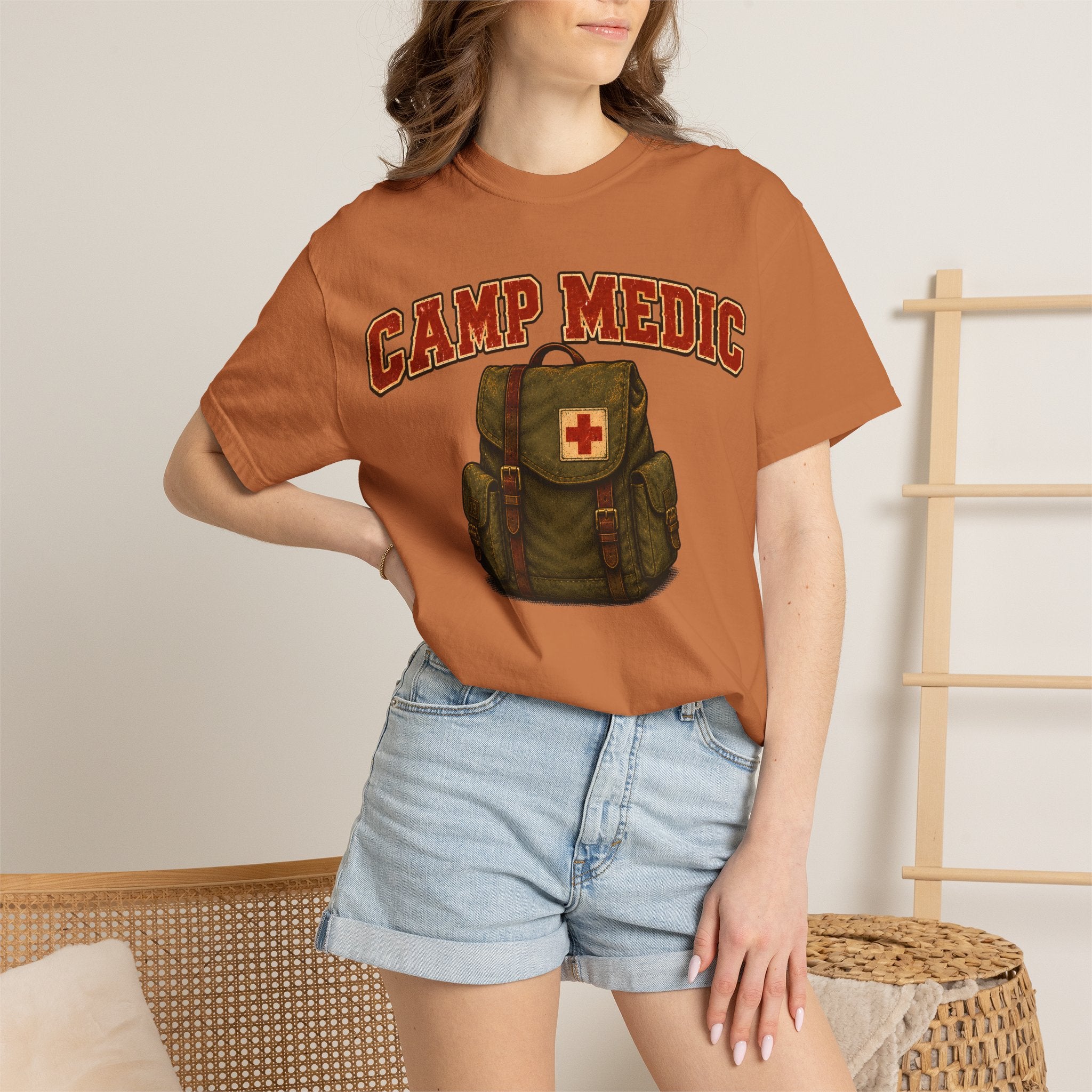 Camp Medic Funny Camping Shirt — Vintage Outdoor First Aid Tee