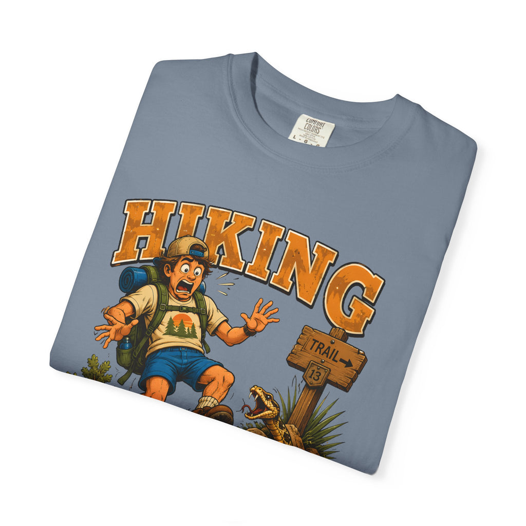 Hiking Walking With Hazards — Funny Rattlesnake Trail Tee
