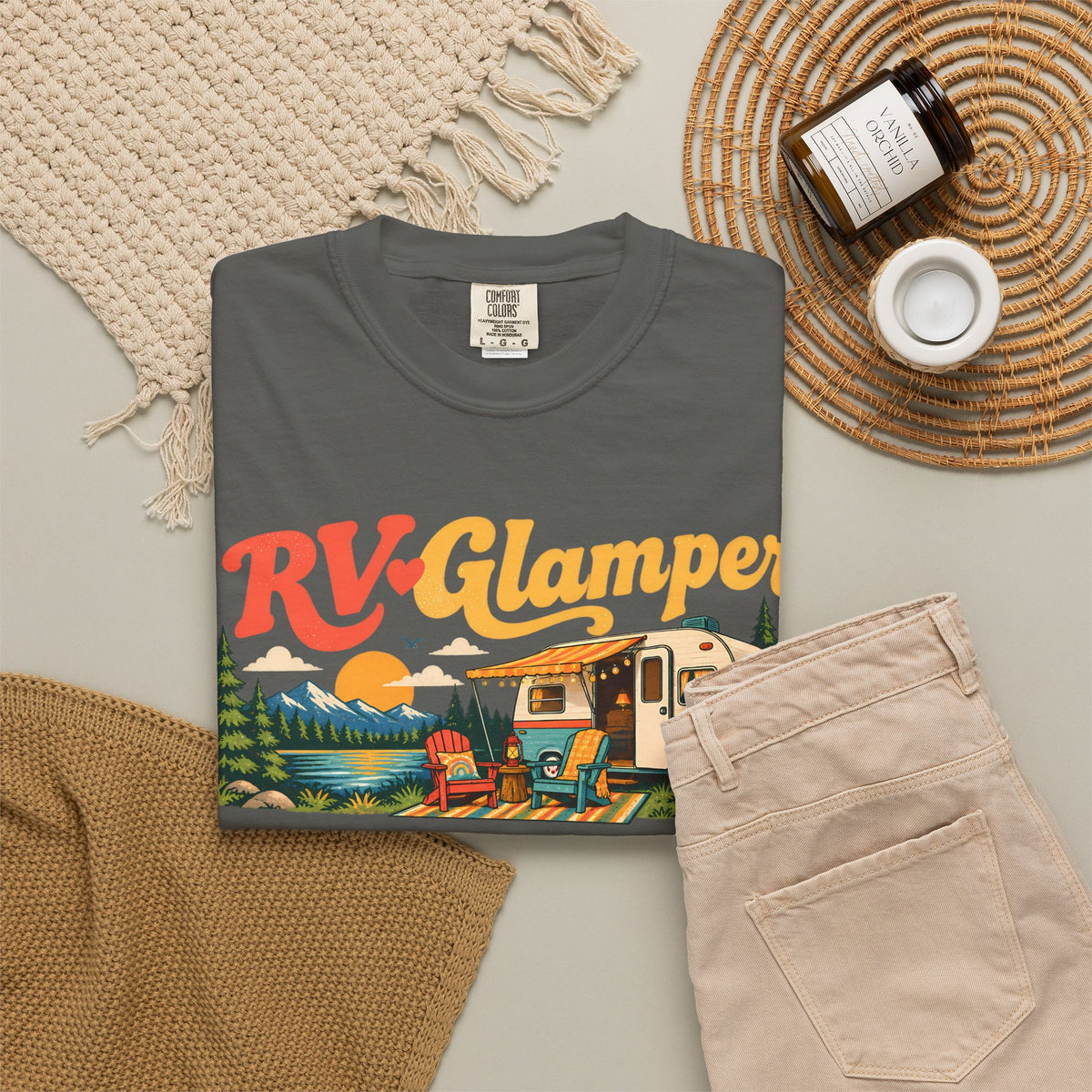 Rv Glamper Half Color T-Shirt