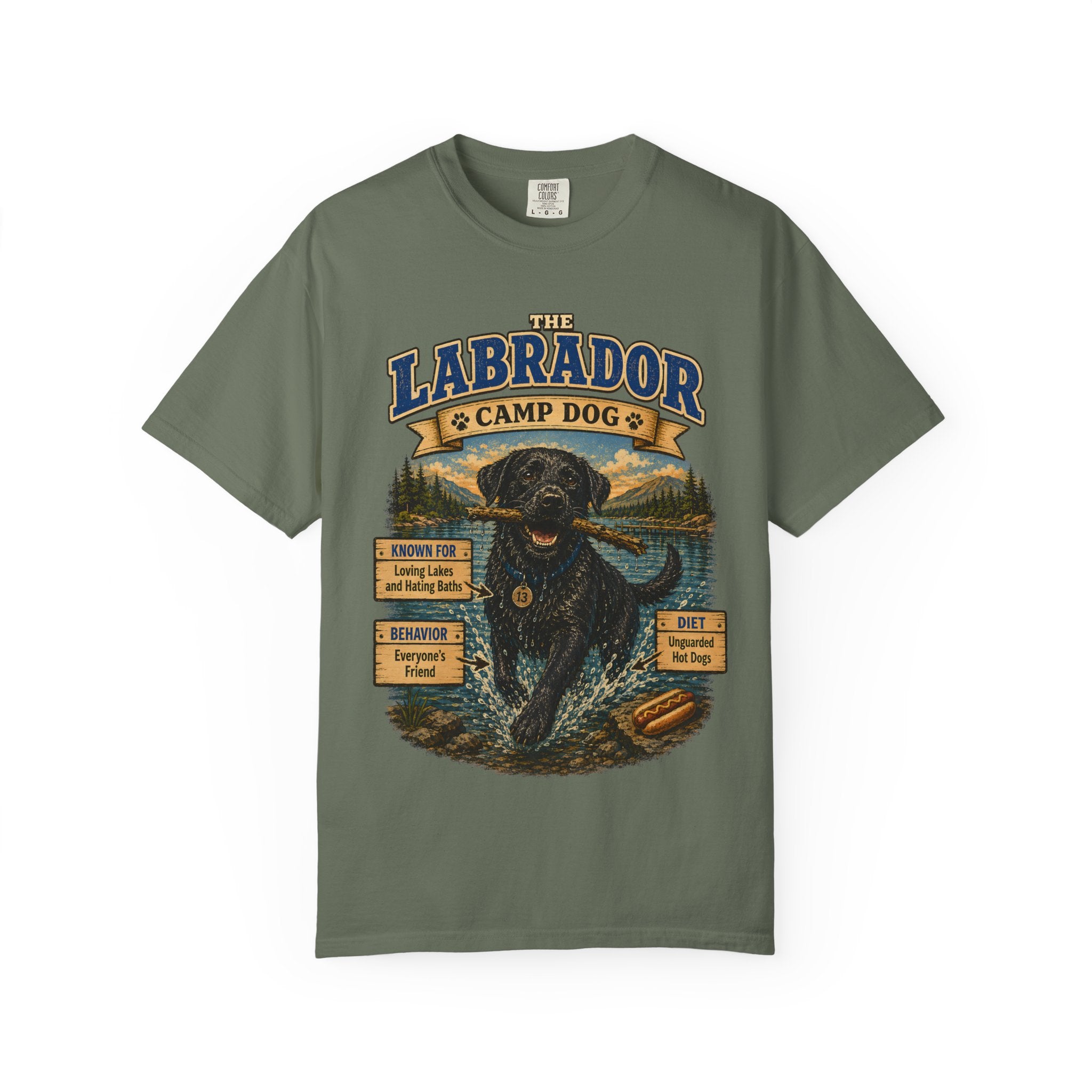 Labrador Camp Dog - Loving Lakes and Hating Baths Shirt