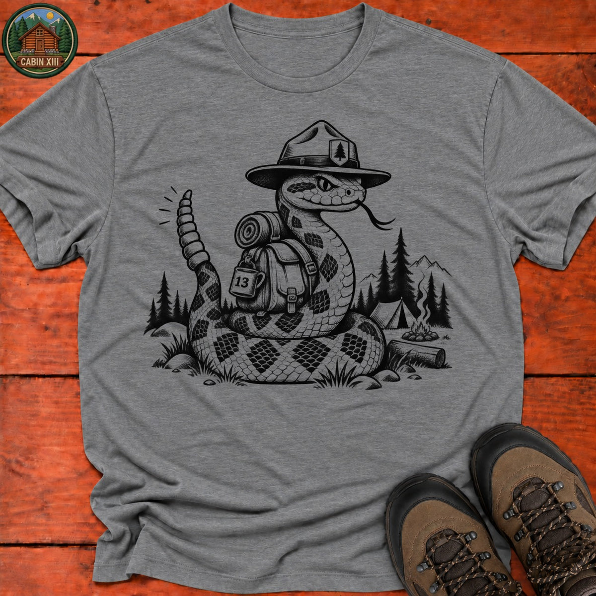 Rattlesnake Ranger T-Shirt — Graphite Heather