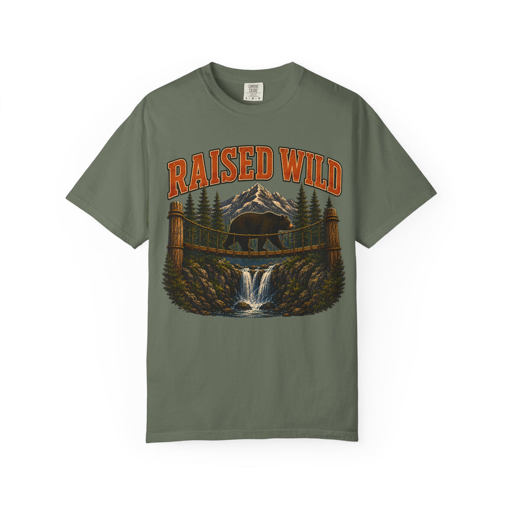 Raised Wild Vintage Outdoor Bear Shirt — Nature Graphic Tee