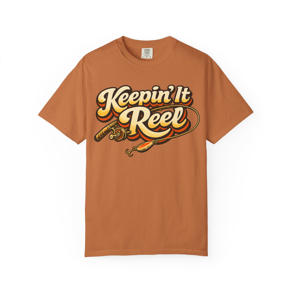 Keepin' It Reel — Retro Fishing Humor Tee