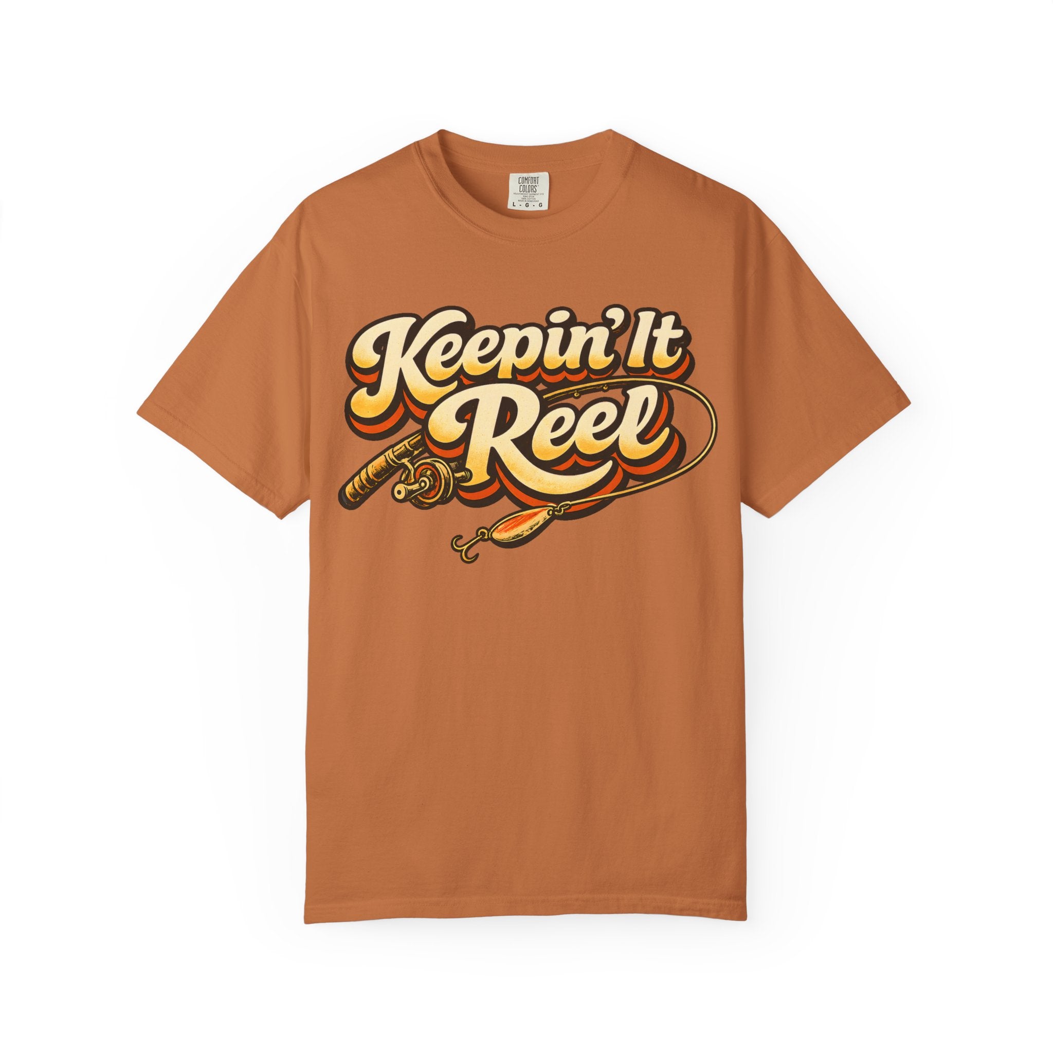 Keepin' It Reel — Retro Fishing Humor Tee