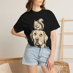 Dog and Squirrel — Vintage Sketch Outdoor Dog Tee
