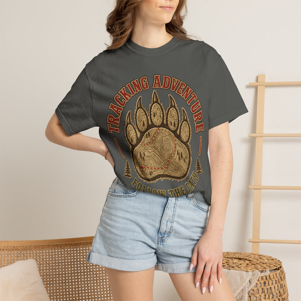 Tracking Adventure Follow the Path — Vintage Bear Paw Hiking Tee