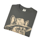 French Bulldog in a Hat — Vintage Sketch Dog Tee